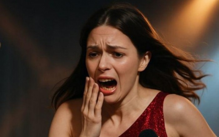 Chưa từng có: Nữ ca sĩ đình đám tháo chạy khỏi sân khấu vì... rụng răng!