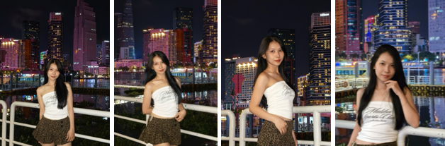 Hệ thống 3 đèn flash chuyên nghiệp mang đến khả năng chụp đêm tốt hơn