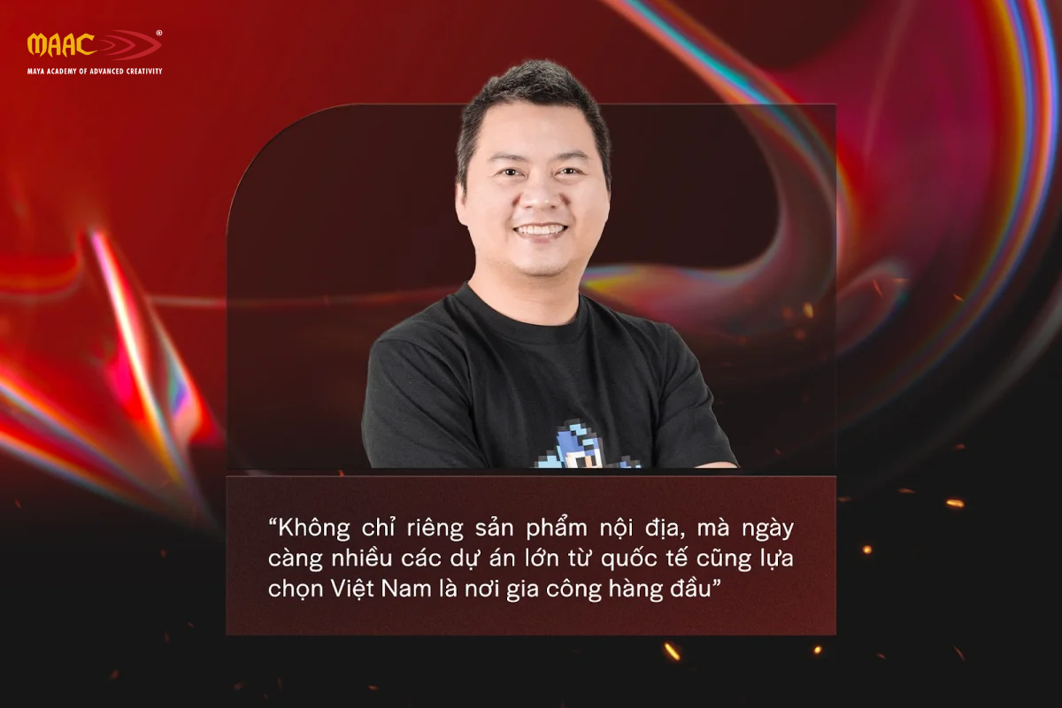 Anh Võ Huy Giáp, Giám đốc đào tạo - Học viện MAAC, Founder Layer5 Animation Studio, người từng tham gia rất nhiều dự án của Disney