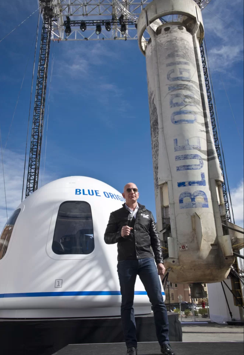 Jeff Bezos đã thành lập công ty hàng không vũ trụ Blue Origin vào năm 2000