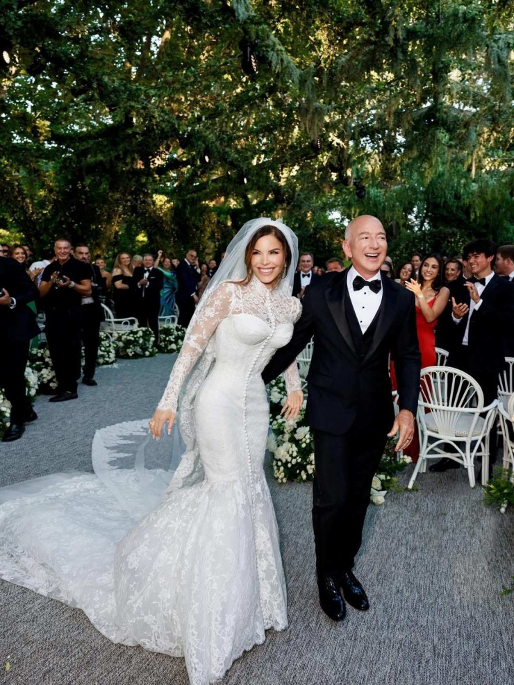 Hình ảnh hiếm hoi bên trong đám cưới của tỷ phú&nbsp;Jeff Bezos (Ảnh:&nbsp;Lauren Sanchez)