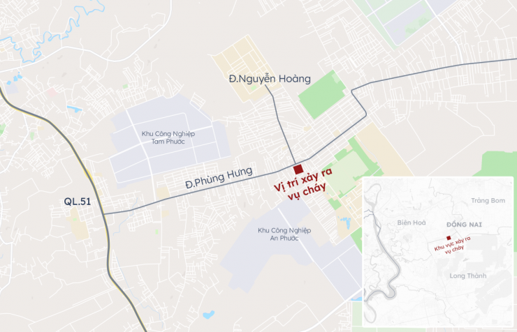 Vị trí cửa hàng điện máy bị cháy. Đồ hoạ: Khánh Hoàng Vị trí cửa hàng điện máy bị cháy. Đồ hoạ: Khánh Hoàng