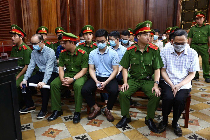 Các bị cáo tại tòa
