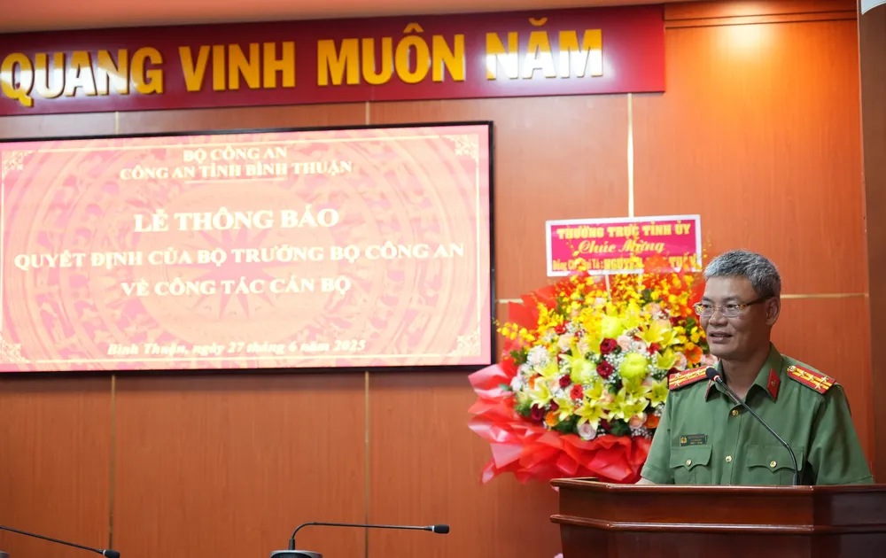 Đại tá Nguyễn Anh Tuấn cam kết sẽ tiếp tục nỗ lực, rèn luyện, phấn đấu hoàn thành tốt mọi nhiệm vụ được giao.