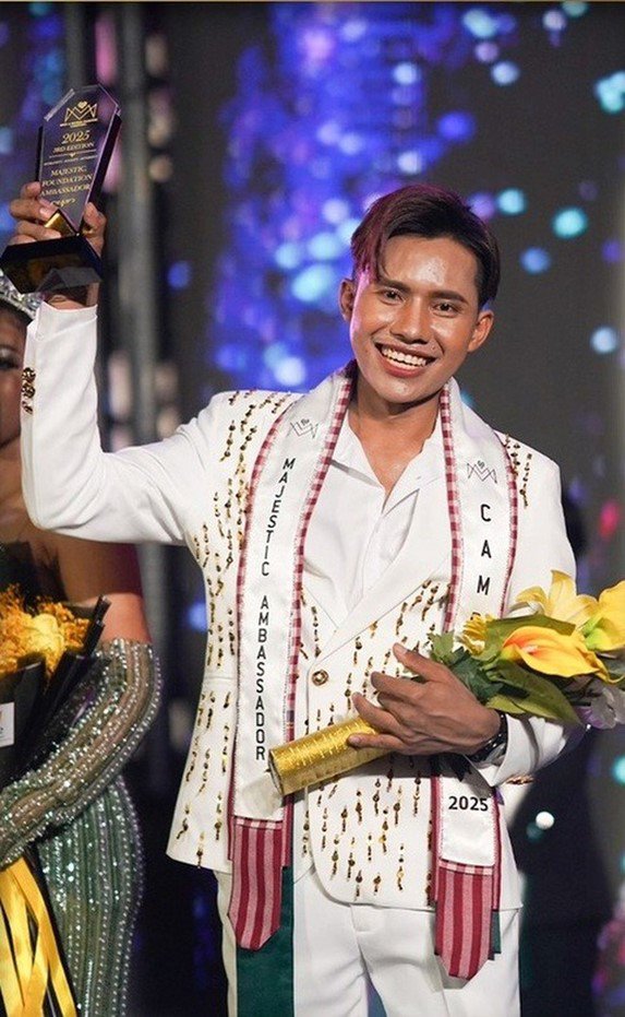 Lai Thai lọt top 5 chung cuộc và giành được 1 giải phụ tại cuộc thi Nam vương Campuchia 2025.