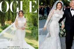 Lauren Sanchez lộng lẫy trong lễ thành hôn với Jeff Bezos
