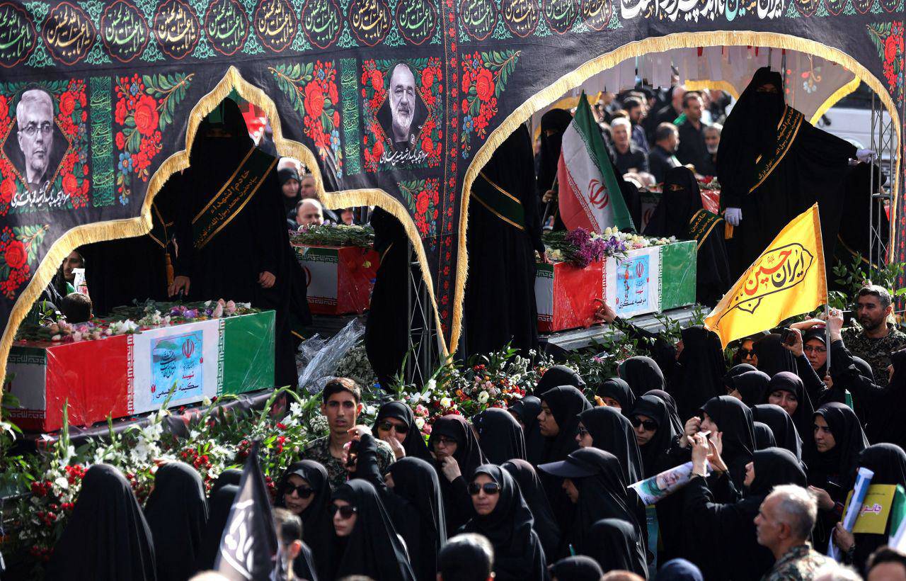 Lãnh đạo tối cao Iran dường như không xuất hiện trong tang lễ (ảnh: Reuters)