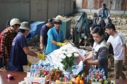Cá heo bơi lạc vào sông ở Cà Mau đã chết