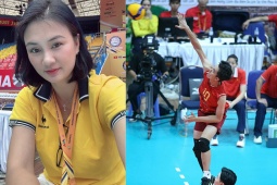 Người đẹp bóng chuyền Phạm Kim Huệ cổ vũ đàn em, Bích Tuyền ghi điểm ấn tượng