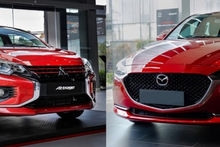Mua sedan tầm giá 500 triệu chọn Mitsubishi Attrage hay Mazda2?