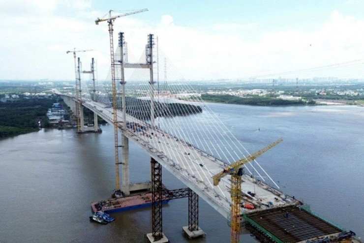 Hình dáng cầu dây văng cao nhất Việt Nam sắp hoàn thành