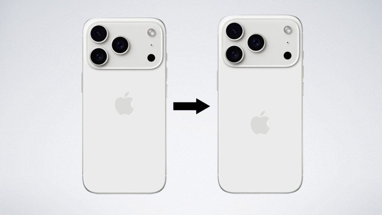 Vị trí logo quả táo sẽ bị dịch chuyển trên iPhone 17 Pro.