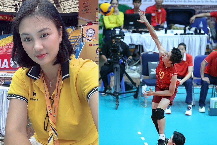 Người đẹp bóng chuyền Phạm Kim Huệ cổ vũ đàn em, Bích Tuyền ghi điểm ấn tượng