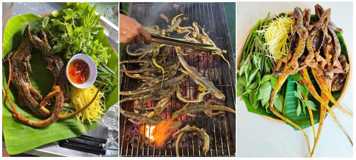 Dông nướng là món đặc sản được nhiều khách du lịch yêu thích