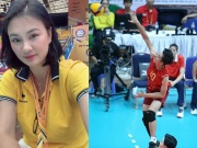 Người đẹp bóng chuyền Phạm Kim Huệ cổ vũ đàn em, Bích Tuyền ghi điểm ấn tượng