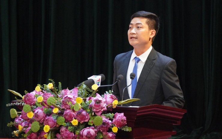 Ông Trường phát biểu, chia sẻ tại hội nghị. Ảnh: CTV