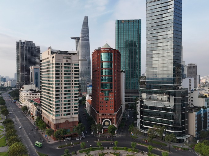Khu trung tâm TP HCM, tháng 1/2025. Ảnh: Quỳnh Trần