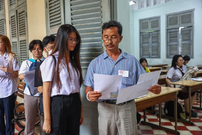 Thí sinh TP HCM thi tốt nghiệp THPT 2025. Ảnh: Quỳnh Trần