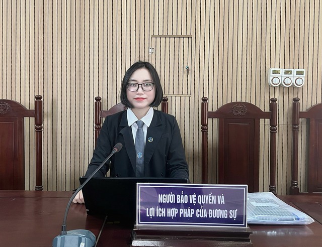 Thạc sĩ, luật sư Hoàng Thị Hương Giang (Đoàn luật sư TP. Hà Nội). Ảnh: NVCC.