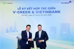 V-Green và Vietinbank ký kết hợp tác, đồng hành phát triển hạ tầng trạm sạc ô tô điện Vinfast