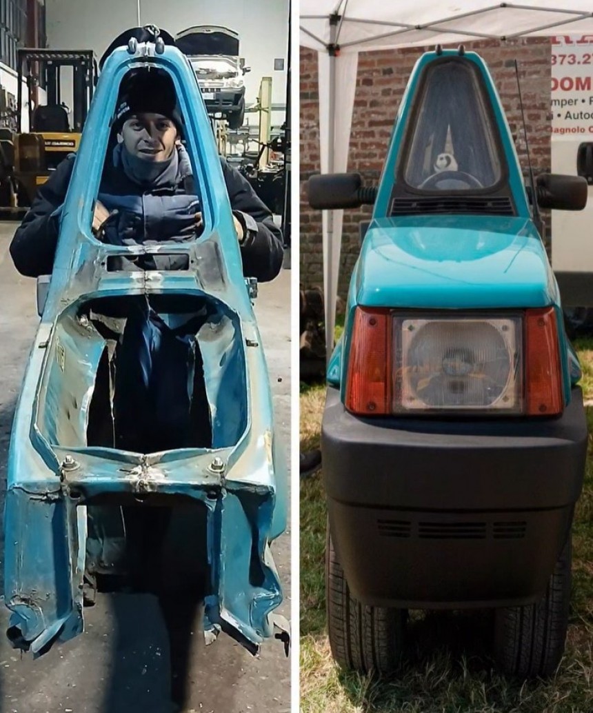 Flat Fiat được cung cấp năng lượng bởi một động cơ điện.