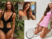 Nàng mẫu xinh đẹp được dự Wimbledon 2025, gặp ngay số 1 Sabalenka