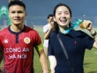 Quang Hải ôm hôn, nắm tay vợ chạy trên sân mừng vô địch Cup Quốc gia