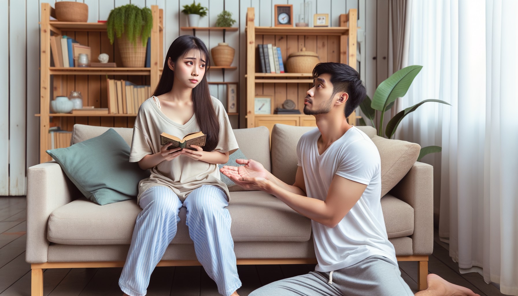 Có lúc tôi thấy mình bản thân mình như kẻ “ăn bám” (Ảnh minh họa AI)