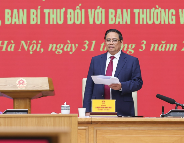 Thủ tướng Phạm Minh Chính phát biểu tại Hội nghị. Ảnh: VGP.