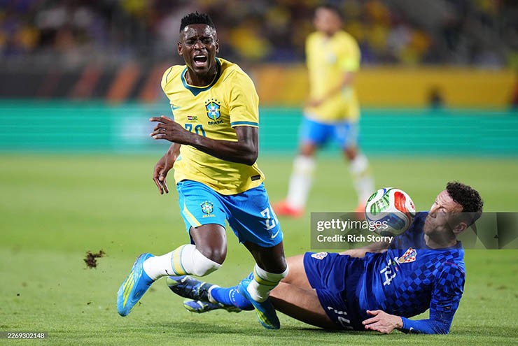 Video bóng đá Brazil - Croatia: Rượt đuổi hấp dẫn, dấu ấn Vinicius - Endrick