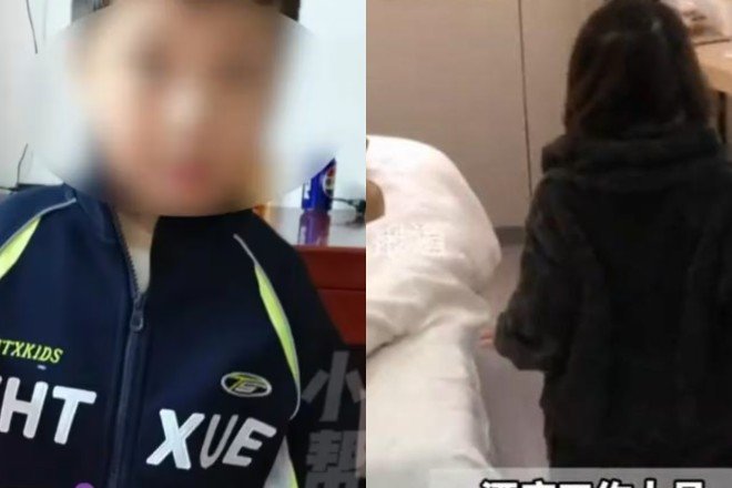 Bé trai 6 tuổi bị bỏ lại khách sạn. Ảnh: 8world