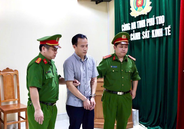 Nguyễn Lâm Tới, cán bộ kiểm lâm bị khởi tố. Ảnh: Công an tỉnh Phú Thọ