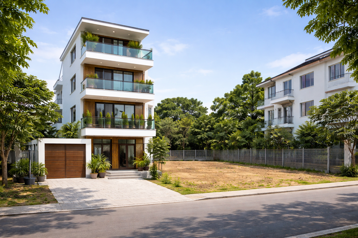 Toà buộc bị đơn trả lại đất cho nguyên đơn. Ảnh minh họa do AI vẽ