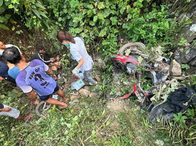 Hiện trường vụ tai nạn. Ảnh: PV.