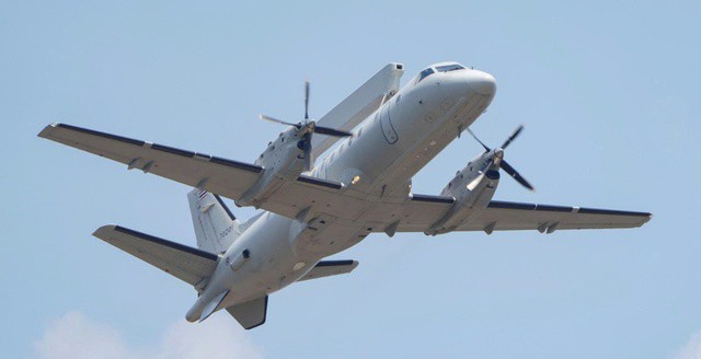 Máy bay cảnh báo sớm và kiểm soát trên không Saab 340. (Nguồn: TNI)