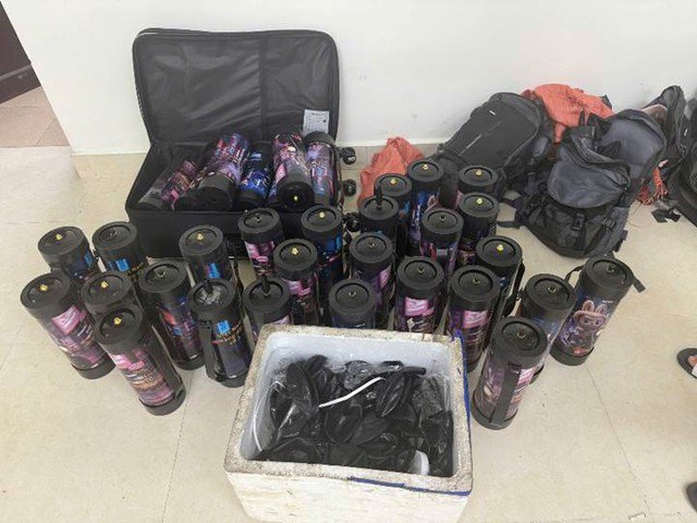 Tang vật cơ quan Công an thu giữ. Ảnh: Công an TP Hà Nội.