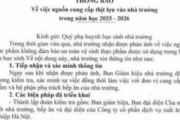Phụ huynh cắt cơm bán trú sau vụ 300 tấn thịt lợn bệnh được đưa vào trường học