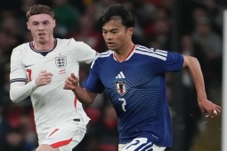 Video bóng đá ĐT Anh - Nhật Bản: Đỉnh cao Mitoma, bẻ nanh  " Tam sư " 