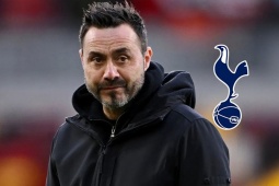 Tottenham chính thức ký hợp đồng với De Zerbi, quyết trụ hạng Ngoại hạng Anh