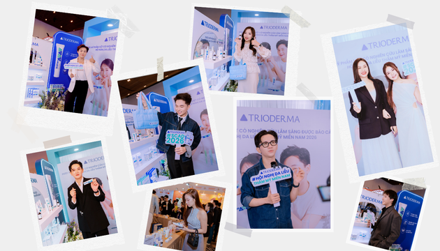 KOC/KOLs ghé thăm gian hàng Trioderma