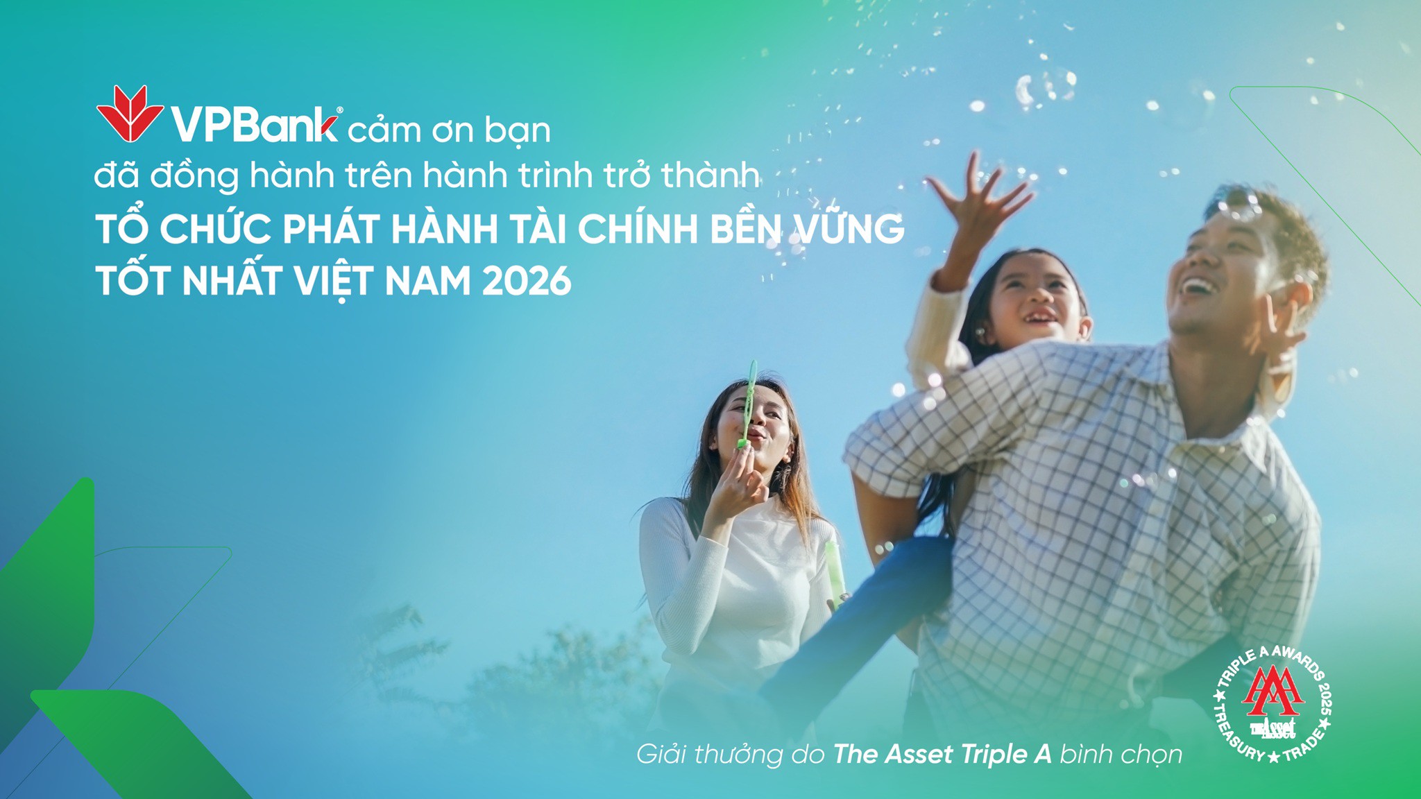 VPBank là đại diện duy nhất của Việt Nam được vinh danh ở giải thưởng năm nay.
