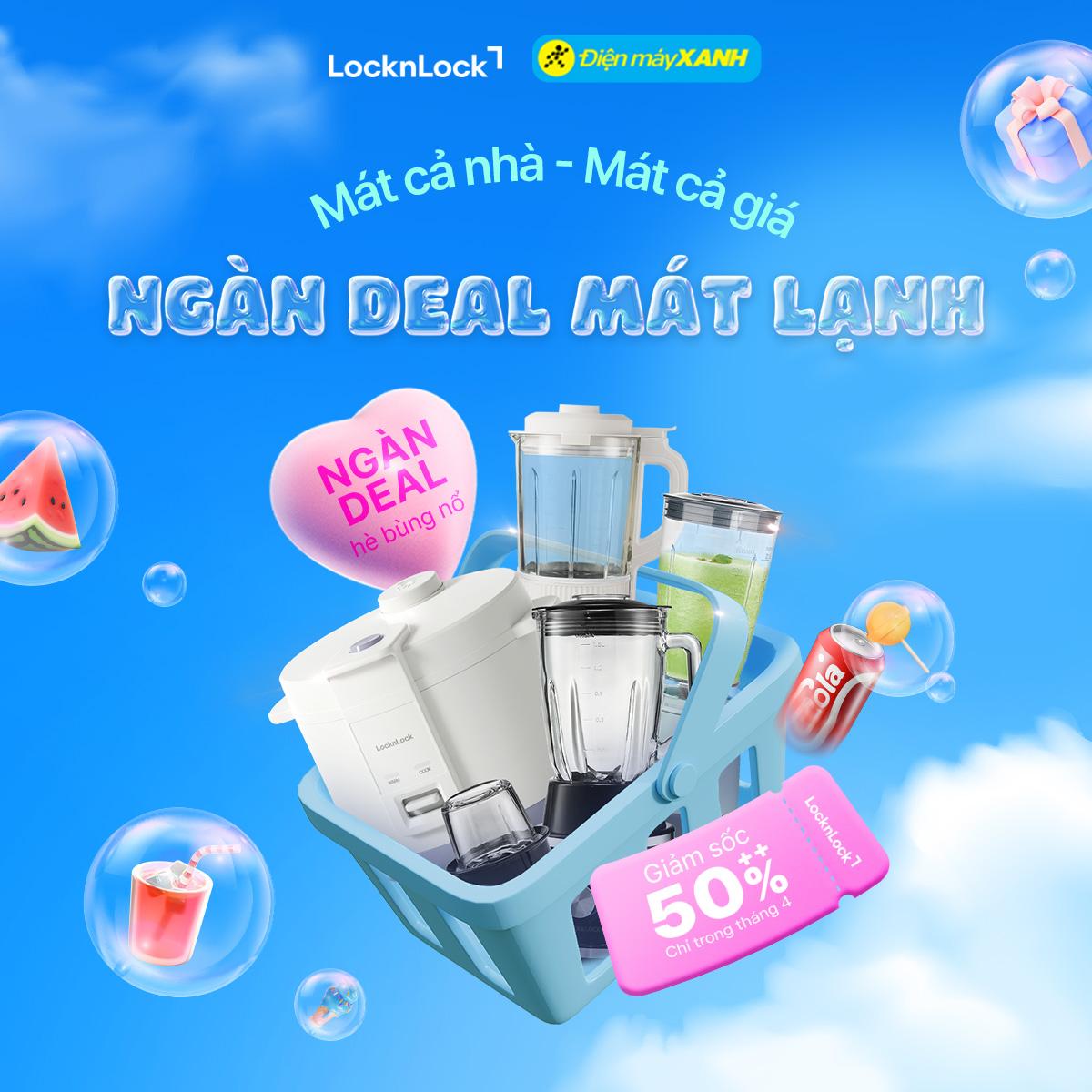 LocknLock tung siêu deal 50++ tại Điện Máy Xanh, mua 1 tặng 1 chỉ trong tháng 4! - 1