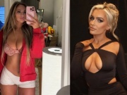 3 mỹ nhân đấu vật mặc đồ "thiếu trước hụt sau", gây náo loạn mạng xã hội