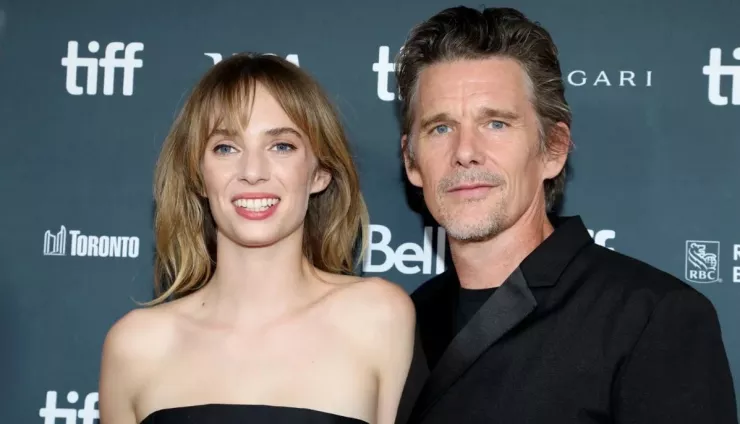 Diễn viên Maya Hawke và bố - tài tử Ethan Hawke.
