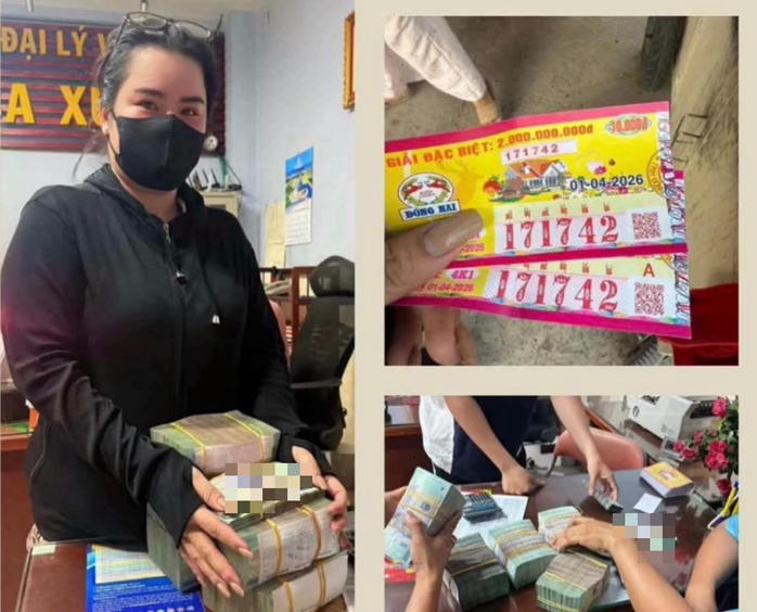 Giải độc đắc của vé số Đồng Nai trúng tại tỉnh Tây Ninh. Ảnh: ĐLVS Ba Xuyên