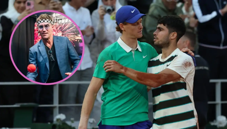 Pat Cash (ảnh nhỏ) cho rằng Sinner - Alcaraz sẽ gặp nhiều khó khăn trước Draper