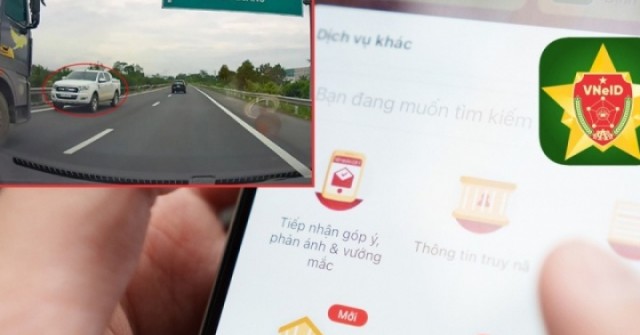 Cách phản ánh vi phạm giao thông qua VNeID