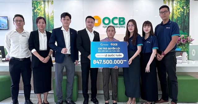 Bảo hiểm số OPES chi trả gần 1 tỷ đồng cho gia đình khách mua bảo hiểm