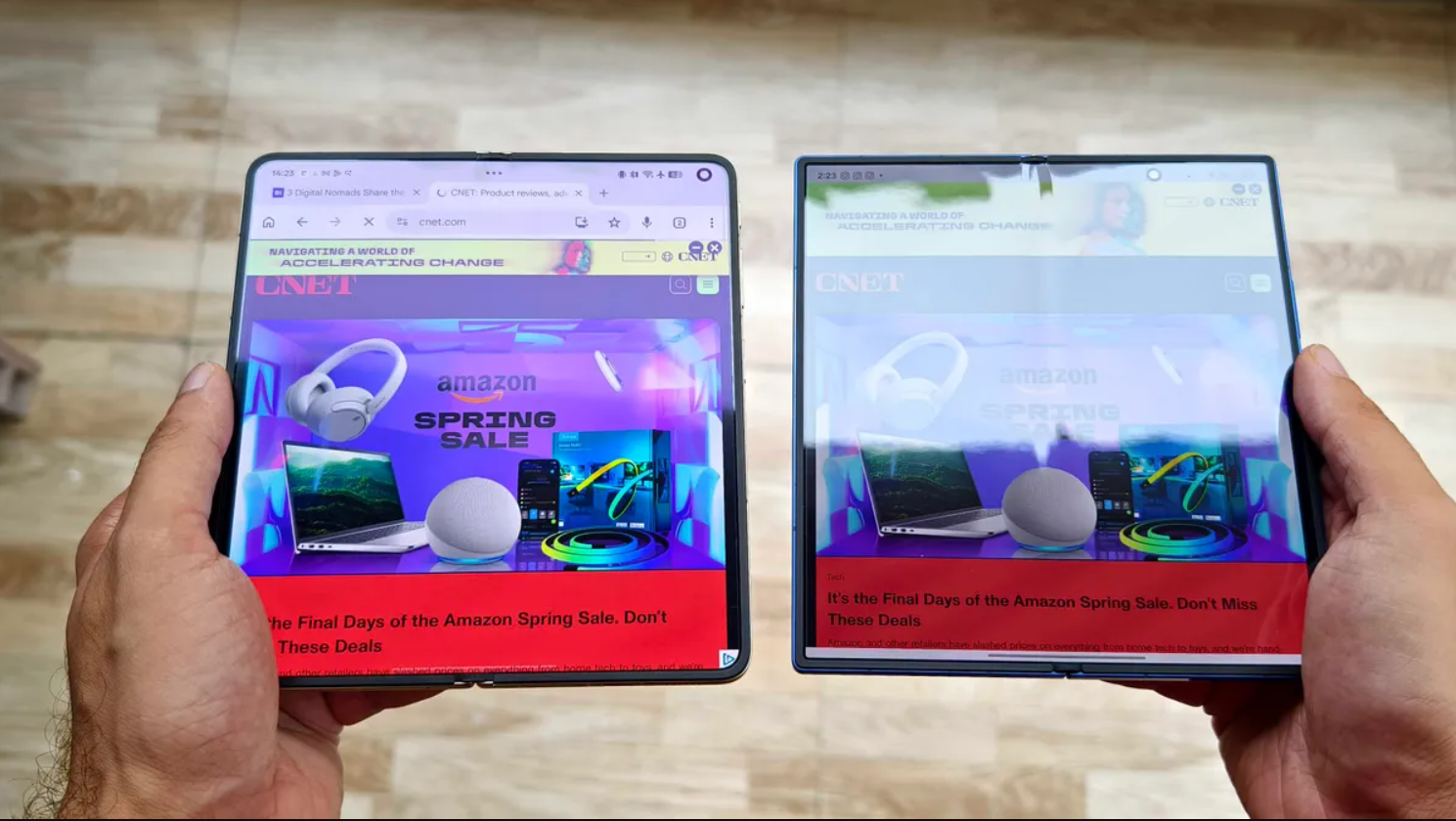 Oppo Find N6 và&nbsp;Galaxy Z Fold 7.