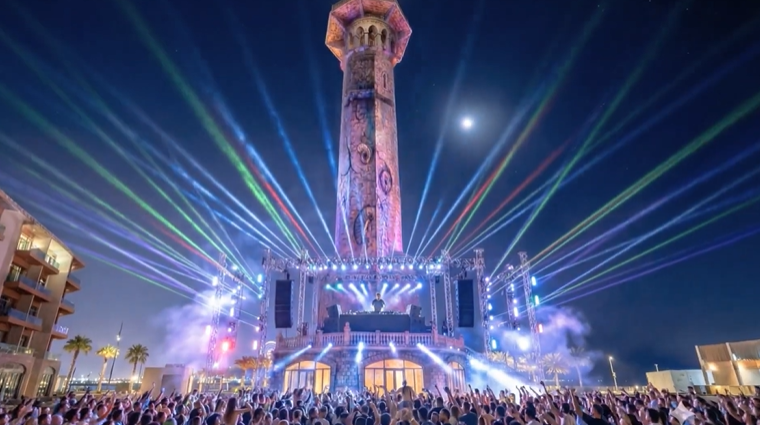 Điểm hẹn về đêm sôi động. Ảnh minh họa